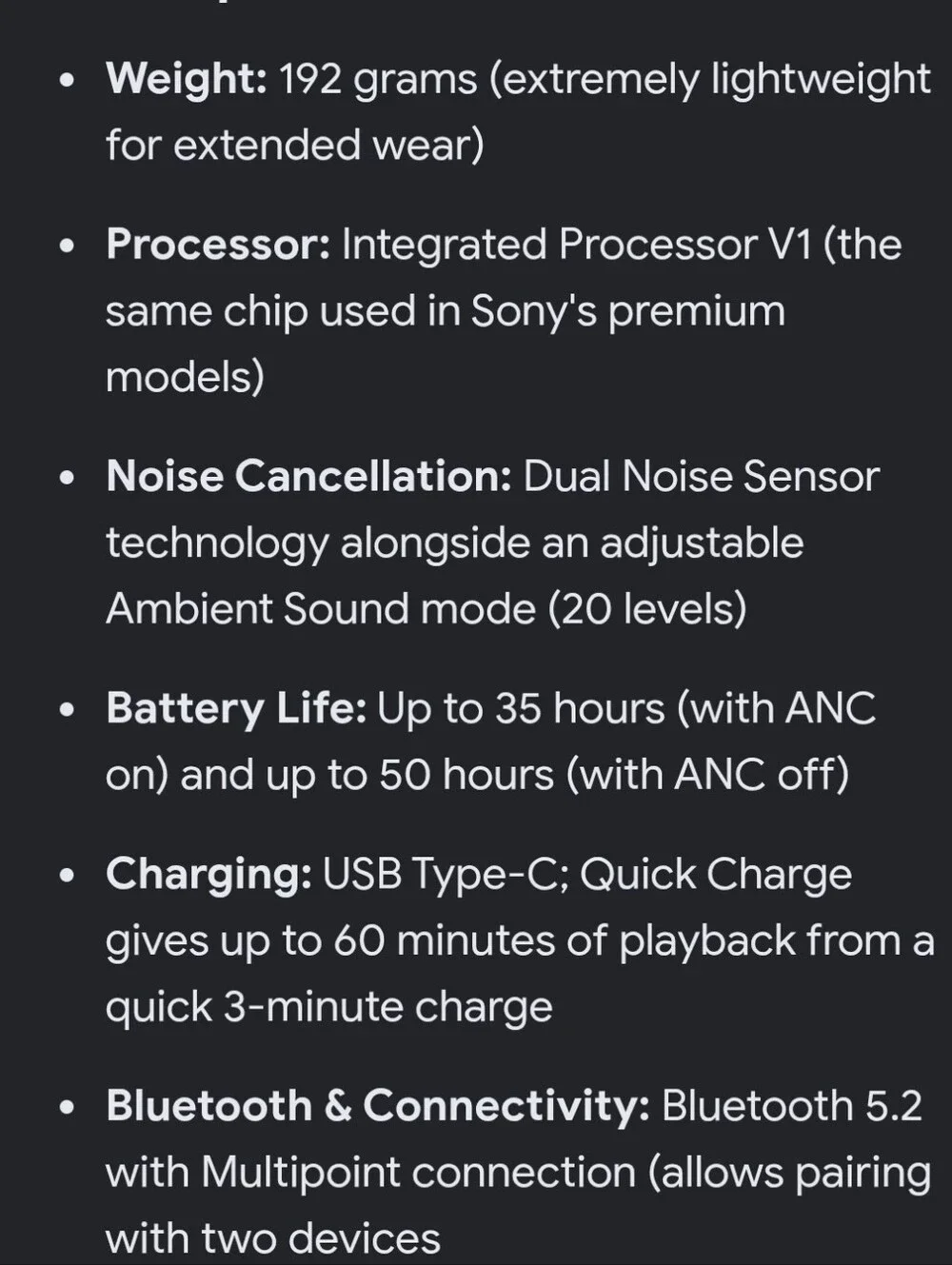 SONY Black Over-Ear Wired Headphones